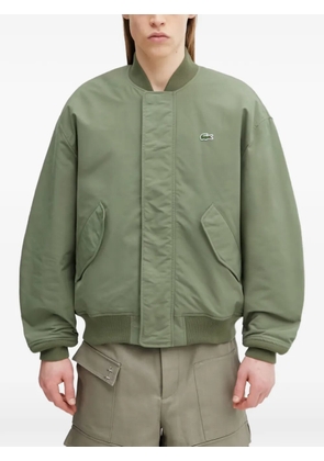 Lacoste logo-patch bomber jacket - Green