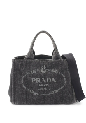 Prada Pre-Owned 2000s Canapa logo-print tote bag - Black