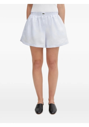 Lacoste logo-patch elasticated shorts - Blue
