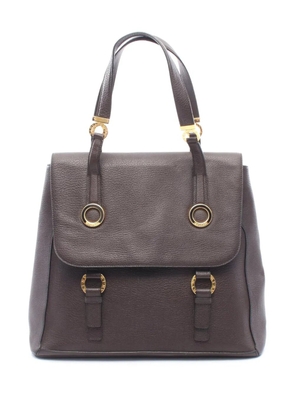 Bvlgari Pre-Owned 2010-2026 Leather Flap tote bag - Brown