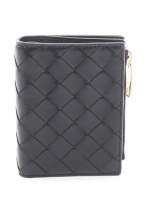 Bottega Veneta Pre-Owned 2020 Small Intrecciato bi-fold wallet - Black