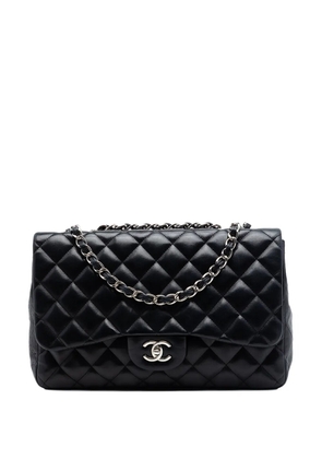 CHANEL Pre-Owned 2009-2010 Jumbo Classic Lambskin Single Flap shoulder bag - Black