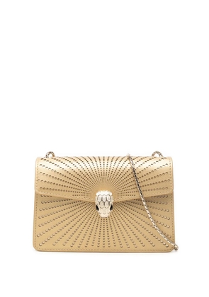 Bvlgari Pre-Owned 2020-2021 Mini Laser Cut Calfskin Serpenti Forever Diamond Blast Sunshine crossbody bag - Gold