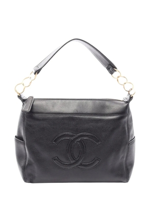 CHANEL Pre-Owned 2003-2004 Caviar CC Ring shoulder bag - Black