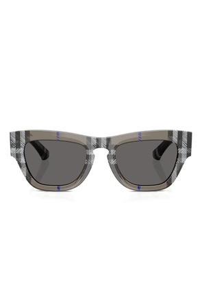 Burberry Eyewear BE4440U check-pattern geometric sunglasses - Grey
