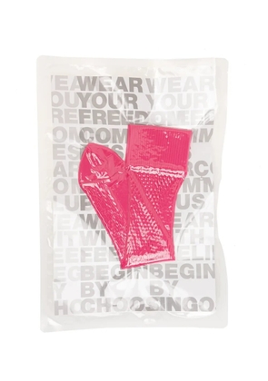 Comme des Garçons Homme Plus cut-out elasticated socks - Pink