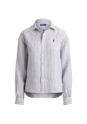 Polo Ralph Lauren gingham-pattern Pony-embroidered shirt - White