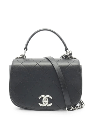 CHANEL Pre-Owned 2016-2017 Matelassé shoulder bag - Black