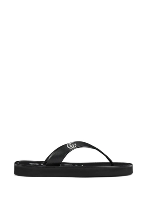 Gucci logo flat shoes - Black