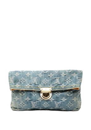 Louis Vuitton Pre-Owned 2006 Monogram Denim Pochette Plate clutch bag - Blue