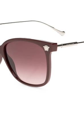 Versace Eyewear Medusa-plaque square-frame sunglasses - Red