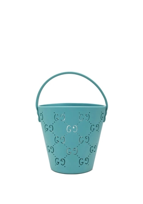 Gucci Pre-Owned 2016-2026 Kids GG Rubber bucket bag - Blue