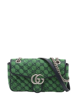Gucci Pre-Owned 2016-2026 Medium GG Marmont Matelasse Diagonal GG Canvas shoulder bag - Green