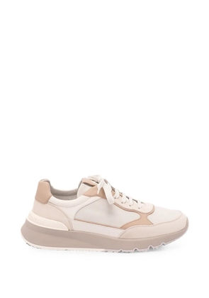 Brunello Cucinelli panelled leather sneakers - Neutrals