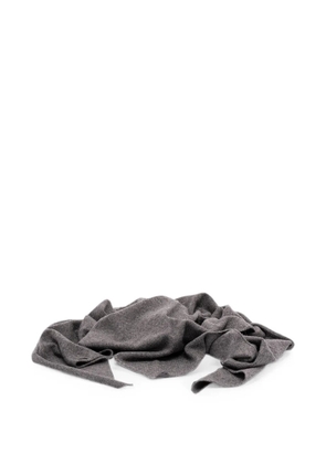 Brunello Cucinelli Monili-embellished cashmere scarf - Grey