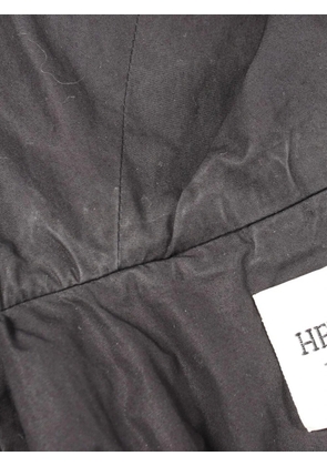 Hermès Pre-Owned 2010s hooded leather gilet coat - Black