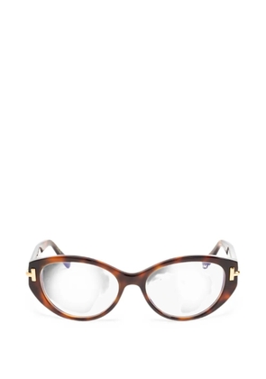 TOM FORD Eyewear cat-eye frame glasses - Brown