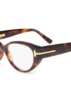 TOM FORD Eyewear cat-eye frame glasses - Brown