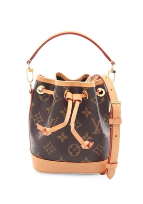 Louis Vuitton Pre-Owned 2021s Nano Noe monogram bucket bag - Brown