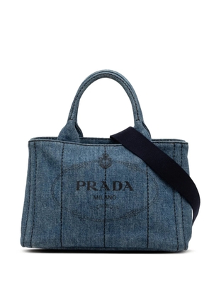 Prada Pre-Owned 2013-2026 Small Denim Canapa Logo satchel - Blue