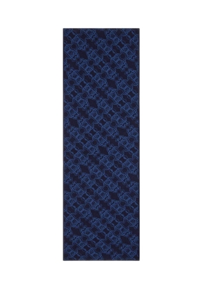 Roberto Cavalli monogram-pattern scarf - Blue