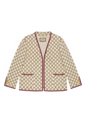 Gucci GG-jacquard tweed jacket - Neutrals