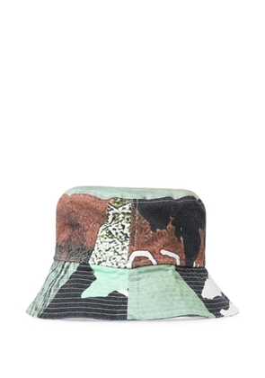 DRx x STEFAN MEIER x LN-CC graphic-print cotton bucket hat - Green