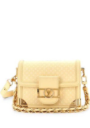 Louis Vuitton Pre-Owned Dauphine Shoulder Bag Nanogram Embossed Leather Mini crossbody bag - Yellow