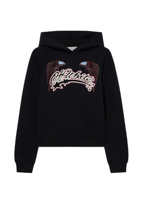 Off-White x Swarovski crystal-embellished hoodie - Black
