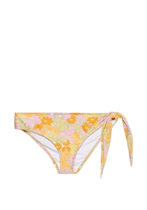 Chloé floral-print tie-side bikini - Yellow