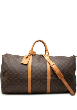 Louis Vuitton Pre-Owned 1991 Monogram Keepall Bandouliere 60 travel bag - Brown