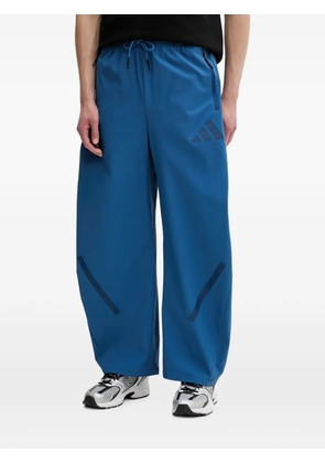adidas logo-print wide-leg trousers - Blue