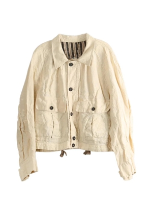 Ziggy Chen cropped workers jacket - Neutrals