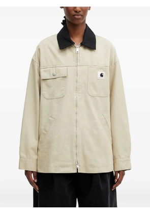 Carhartt WIP Dana logo-patch zip-up jacket - Neutrals