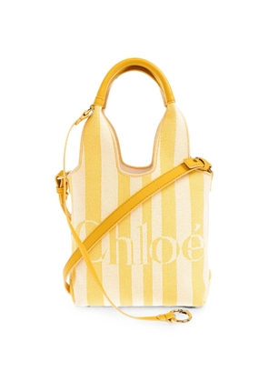 Chloé mini striped tote bag - Yellow