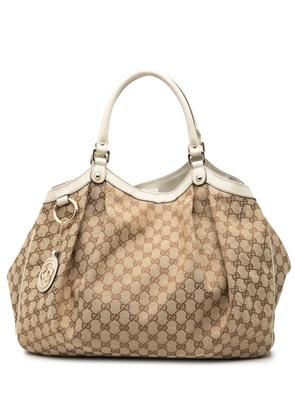 Gucci Pre-Owned 2016-2026 Large GG Canvas Sukey tote bag - Neutrals