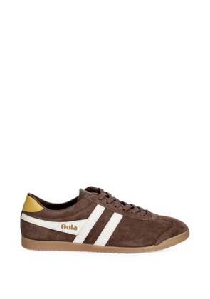 Gola Bullet suede-finish logo-print sneakers - Brown