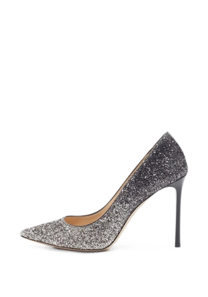Jimmy Choo Pre-Owned Romy glitter pumps - Silver