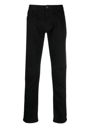 Emporio Armani logo-plaque jeans - Black