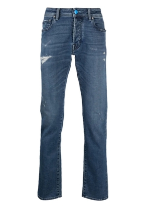Jacob Cohën ripped straight-leg jeans - Blue