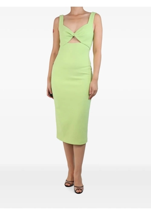 Osman twist-detail midi dress - Green