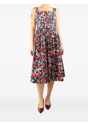 Marni Pre-Owned abstract tulip midi dress - Red