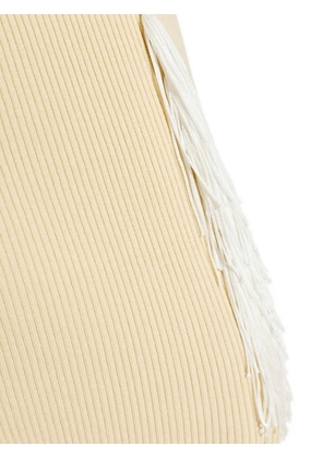 IRO FLEUR fringe cutout midi dress - Neutrals