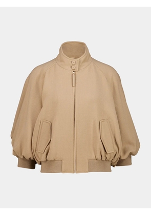 Gabriela Hearst Aluin cropped jacket - Neutrals