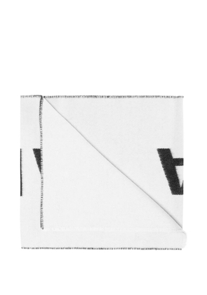 Balenciaga logo scarf - White