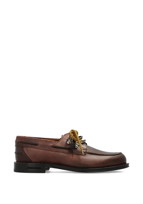 DSQUARED2 D2 Cottage leather boat shoes - Brown