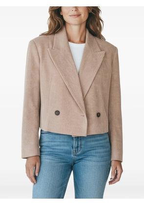Brunello Cucinelli corduroy cropped blazer - Brown
