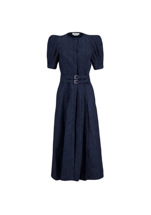 Gabriela Hearst Patricia belted midi dress - Blue