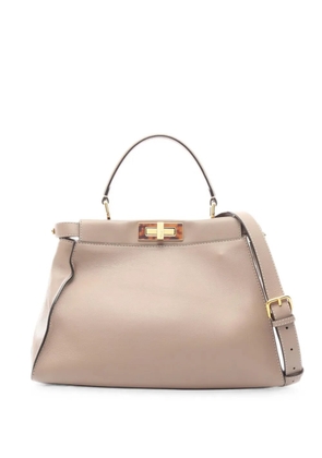 Fendi Pre-Owned 2010s Peekaboo leather two-way handbag - Neutrals