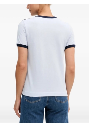 Lacoste logo-patch short-sleeve T-shirt - Blue